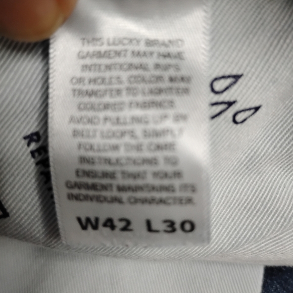 Lucky Brand Jeans Men's 42x30 410 Athletic Straight - Picture 8 of 8